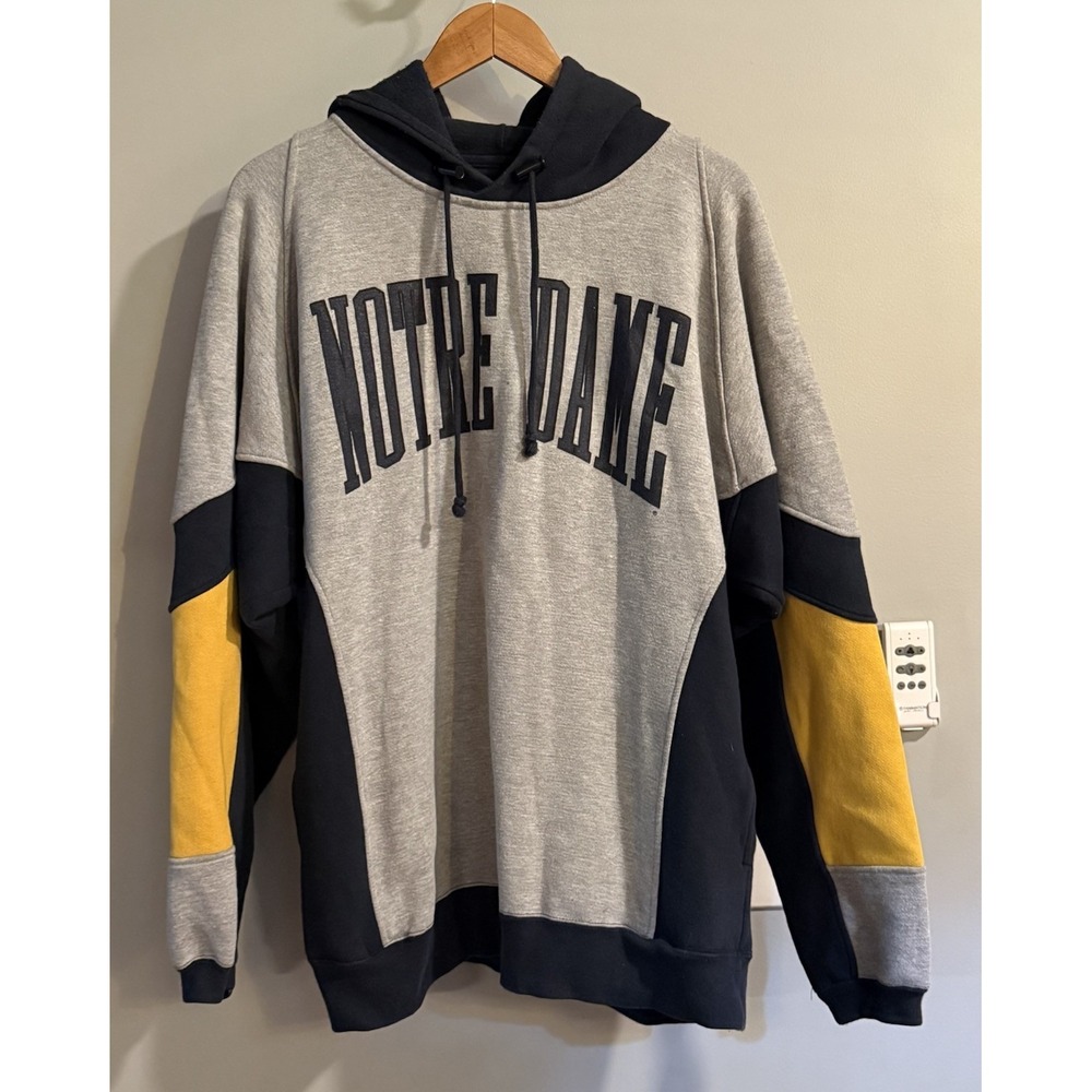 Notre Dame‎ Galt Sand Hoodie Vintage Fighting Irish Sweatshirt Large